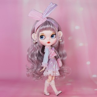 Icy DBS Blyth Doll 1/6 BJD ตุ๊กตาอะนิเมะ ข้อต่อบอดี้ สีขาว ผิวด้าน คอมโบพิเศษ รวมเสื้อผ้า รองเท้า มือ 30 ซม. TOY VLRN