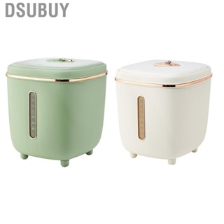 Dsubuy Rice Storage Container with Measuring Cylinder Large  Sealed Press Type Canister for Home Kitchen