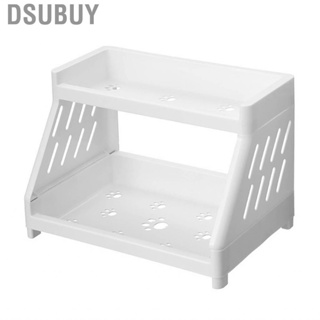 Dsubuy Small Desk Shelf Organizer  Desktop Storage Rack 2 Tier Large Open Design Multipurpose for Jewelry Office