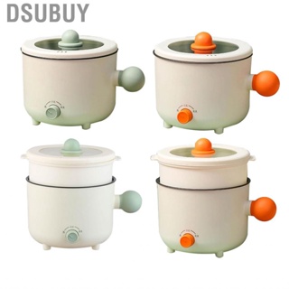 Dsubuy Mini Electric Cooker  Noodle Non Stick Time Saving Heating Pot Easy To Clean with Knob Temperature Control for Student Dormitory