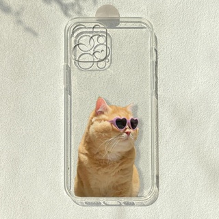 เคสโทรศัพท์มือถือใส ลายแมวน่ารัก สําหรับ iPhone14promax 13Pro 11Pro 12mini 8plus7 6s xr xsmax