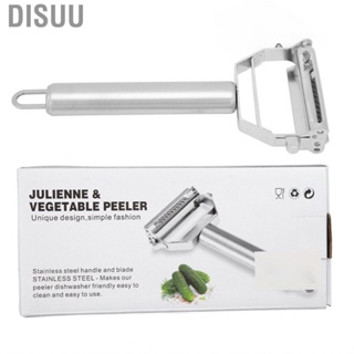 Disuu Julienne Peeler Stainless Steel 2 In1 Grater For Carrot Melon Fruit