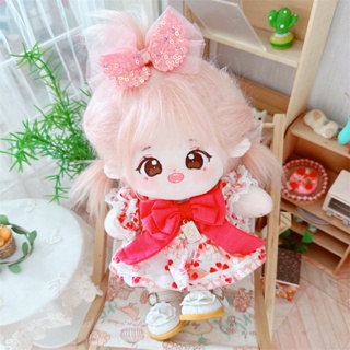 เสื้อผ้าตุ๊กตา ซากุระ สีชมพู น่ารัก ขนาด 20 ซม. สําหรับของขวัญคริสต์มาส