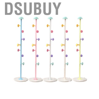 Dsubuy Stand Hanger Rack Iron Art Cloth Hook 7 Hooks Removable Standing Clothes Hat Tree For Bedroom Home