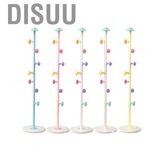 Disuu Stand Hanger Rack Iron Art Cloth Hook 7 Hooks Removable Standing Clothes Hat Tree For Bedroom Home