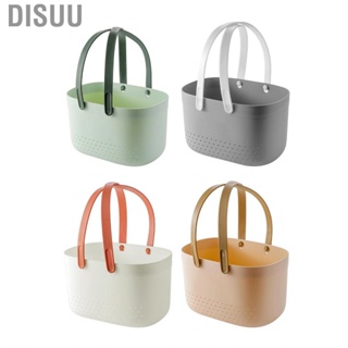 Disuu Portable Storage   Easy To Ventilate Thickened Large  Shower Organizer Pure Color with Handles for Bathroom