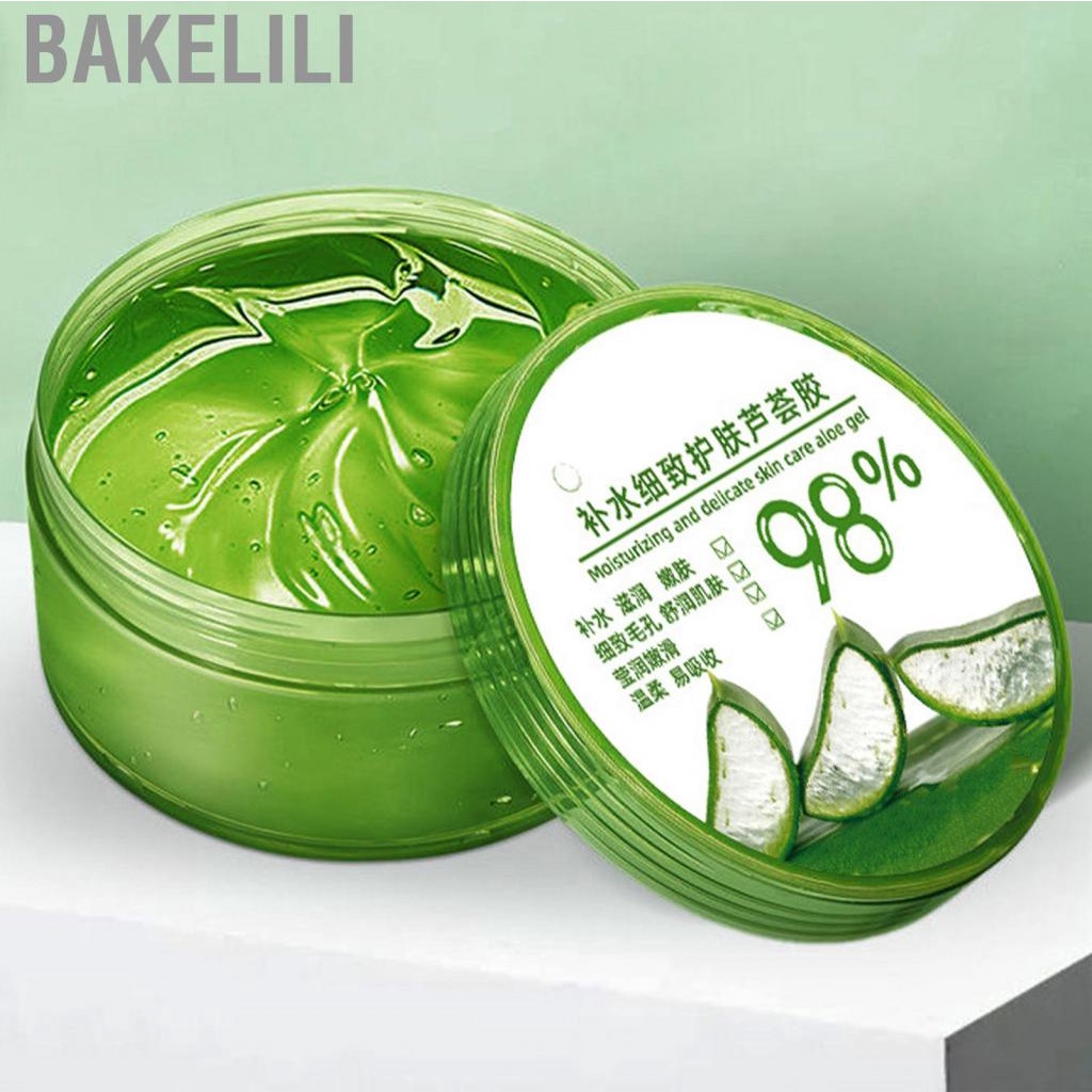 bakelili-skin-aloe-vera-gel-after-sun-moisture-easy-apply-improve-dryness-shrink-pores-for-daily-use