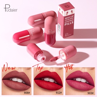 Pudaier ลิปสติก ลิปกลอส แคปซูลขนาดเล็ก 18 สี