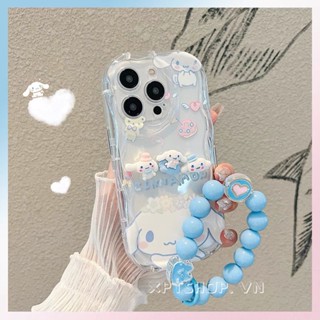 เคสโทรศัพท์มือถือ แบบนิ่ม ป้องกันกล้อง กันกระแทก ประดับลูกปัด สีฟ้า สําหรับ iPhone 14 13 12 11 Pro Max XR IX