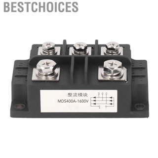 Bestchoices Diode Rectifier Module  400A Maximum ABS Brass 6mA 1600V Welded Structure 3 Phase Bridge 5 Terminal for Workshop