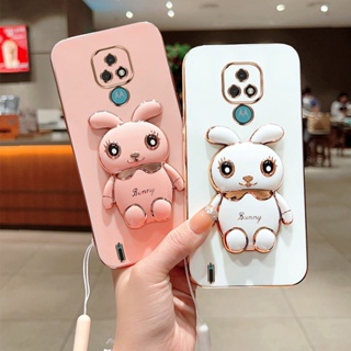 [พร้อมส่ง] เคสโทรศัพท์มือถือ ซิลิโคน กันกระแทก ลายน่ารัก 3D พร้อมขาตั้ง สําหรับ Motorola Moto E7 PLUS POWER 2021 E6S 2020 E61