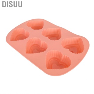 Disuu Heart Shaped Silicone Mold Ice Cubes Trays Candy Molds Oven  Microwave Safe Non Stick Reusable for Kitchen