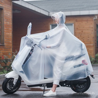 เสื้อกันฝน pvc แบบใส ใช้แบตเตอรี่ สําหรับผู้ใหญ่ เหมาะกับขี่จักรยานไฟฟ้า ZETC