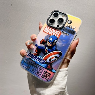เคสโทรศัพท์มือถือ PC แข็ง ลายการ์ตูน Marvel Spiderman America Iron Man น่ารัก สําหรับ Xiaomi Redmi Note 12 11 11s 10 9s Redmi 12C 10 9A