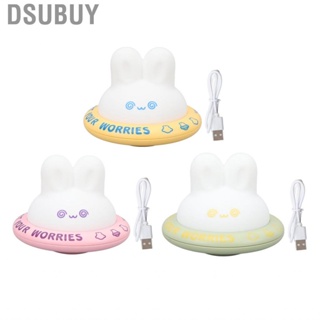 Dsubuy Kids Night Lights  Interactive Touch Control Silicone Washable Rabbit Light  Stress 3 Levels Warm Rechargeable for Bedroom Decor Toddler