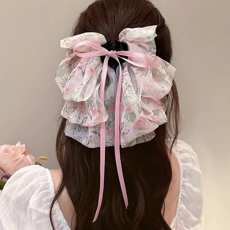 hot-sale-super-fairy-floral-big-bow-ribbon-small-clip-high-grade-hairpin-womens-head-spoon-shark-clip-hair-accessories-hairpin-8cc
