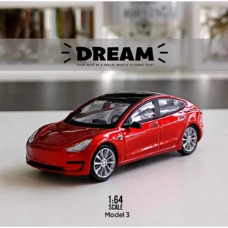 Tm1:64 Tesla โมเดลรถยนต์ Diecast 3 ของเล่น ของขวัญวันเกิด สําหรับเด็กผู้ชาย