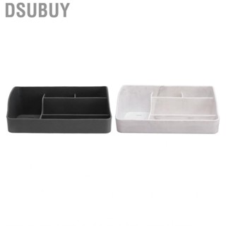 Dsubuy 5 Grid Makeup Organizer Silicone Cosmetic Storage Box Desk for Cosmetics Skincare Lipstick Nail