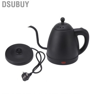 Dsubuy Electric  Kettle Pour Over Coffee 304 Stainless Steel EU Plug 220V Multiple Protection Increase Stability for Office