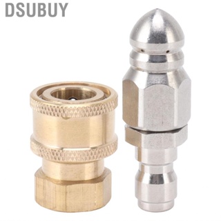 Dsubuy Compact Sewer Nozzle G1/4 Quick Insert Drain Hose Pressure Washer Nozz US