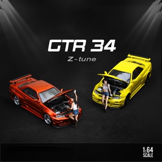 รถของเล่น 1:64 Nissan Gtr34 Diecast ของขวัญวันเกิด สําหรับเด็กผู้ชาย