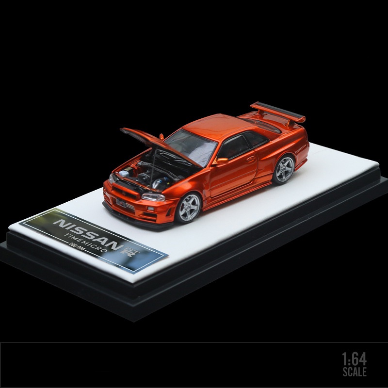 รถของเล่น-1-64-nissan-gtr34-diecast-ของขวัญวันเกิด-สําหรับเด็กผู้ชาย