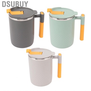 Dsubuy Stainless Steel Insulated Mug 450ml Coffee With Handle Lid For Office XM