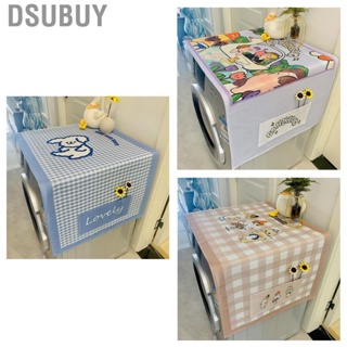 Dsubuy Fridge Dust Cover  High Density  Top Cartoon Style Soft Durable for Kitchen