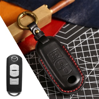 เคสกุญแจรีโมตรถยนต์ ABS 3 ปุ่ม สําหรับ Mazda 2 3 5 6 8 CX3 CX4 CX5 CX7 CX9 MX5 RX8 Atenza Axela MX5 Speed3 Miata Smart Key Fob