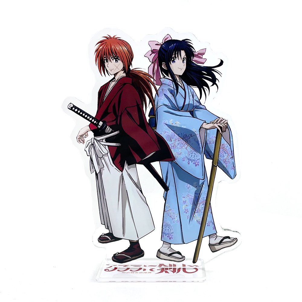 rurouni-kenshin-himura-kenshin-kamiya-kaoru-โมเดลฟิกเกอร์อะคริลิค-รูปคู่รัก-ที่วางจานเค้ก-ท็อปเปอร์-อนิเมะ