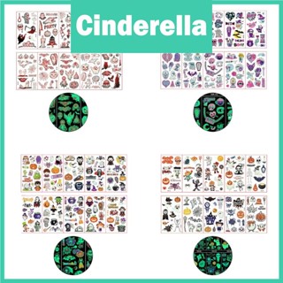 สติกเกอร์เรืองแสงในที่มืด ลายโครงกระดูกน่ากลัว สําหรับตกแต่งปาร์ตี้