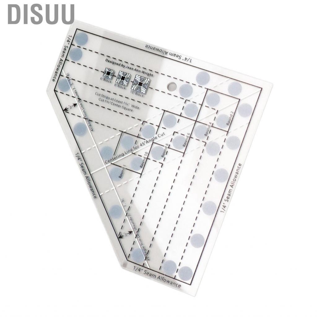 disuu-mini-quilting-ruler-trim-tool-transparent-precise-scale-acrylic-diy-portable-for-6-8-10-inch-finished-blocks