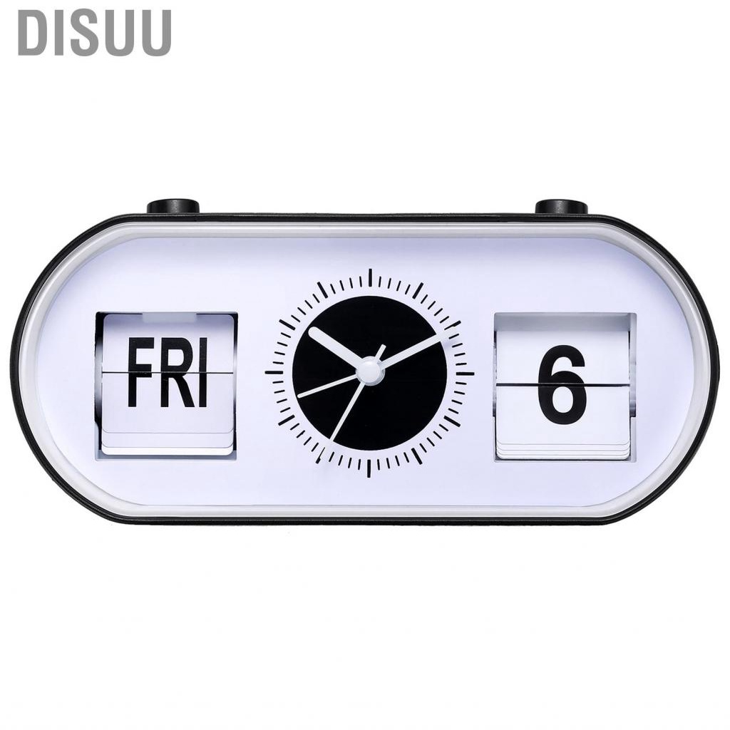 disuu-modern-alarm-clock-high-accuracy-manual-flip-home-desktop-calendar-function-silent-simple-for-decoration