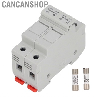 Cancanshop Fuse Holder Base  10A 2 Poles Midget Insulated Housing Flame Retardant for Industry