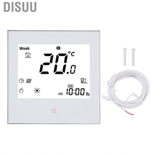 Disuu Programmable Thermostat ABS AC 95‑240V Smart Energy Efficient with Nct Sensing Line for Office