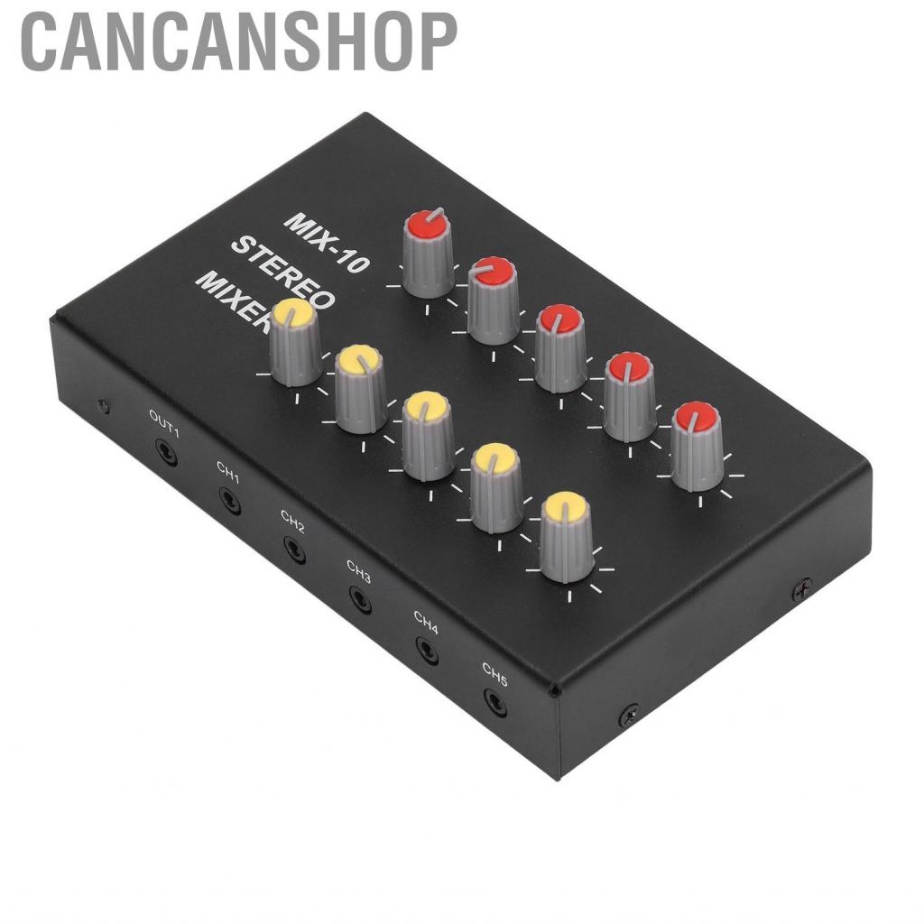 cancanshop-10-channel-mixer-input-2-output-stereo-amplifier-dc5-12v