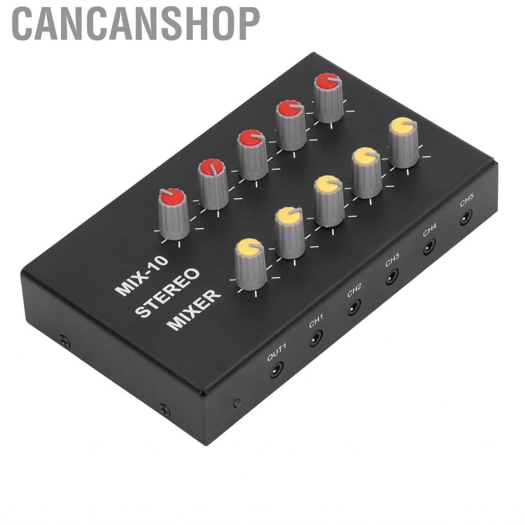 cancanshop-10-channel-mixer-input-2-output-stereo-amplifier-dc5-12v