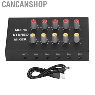 Cancanshop 10 Channel Mixer Input 2 Output Stereo  Amplifier DC5‑12V♡