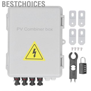 Bestchoices 4 String Solar Combiner Box Fuse 63A DC Circuit Breakers PV Box❀