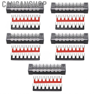 Cancanshop 5 Sets Terminal Block 8-Position PC Screw Blocks And Barrier Strips 15A