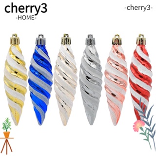 Cherry3 จี้พลาสติก รูปต้นคริสต์มาส สําหรับแขวนตกแต่งบ้าน