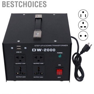 Bestchoices Power Boost Converter  Portable 2000W Voltage Transformer Input Adjustable for Equipment