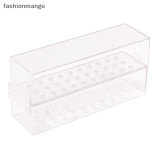 [fashionmango] กล่องเก็บดอกสว่าน 30 หลุม แบบใส กันฝุ่น สําหรับตกแต่งเล็บอะคริลิค พร้อมส่ง