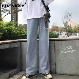 EOENKKY  กางเกงขายาว กางเกงยีสน์ผู้หญิง ทรงหลวม ๆ ตรง Retro Hip Hop Pants 2023 NEW Style  คุณภาพสูง Korean Style Beautiful พิเศษ A97L840 36Z230909