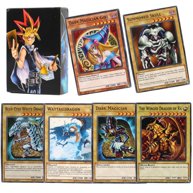 66Pcs/Box English Yu Gi Oh Cards Playing Game Trading Battle Carte Dark