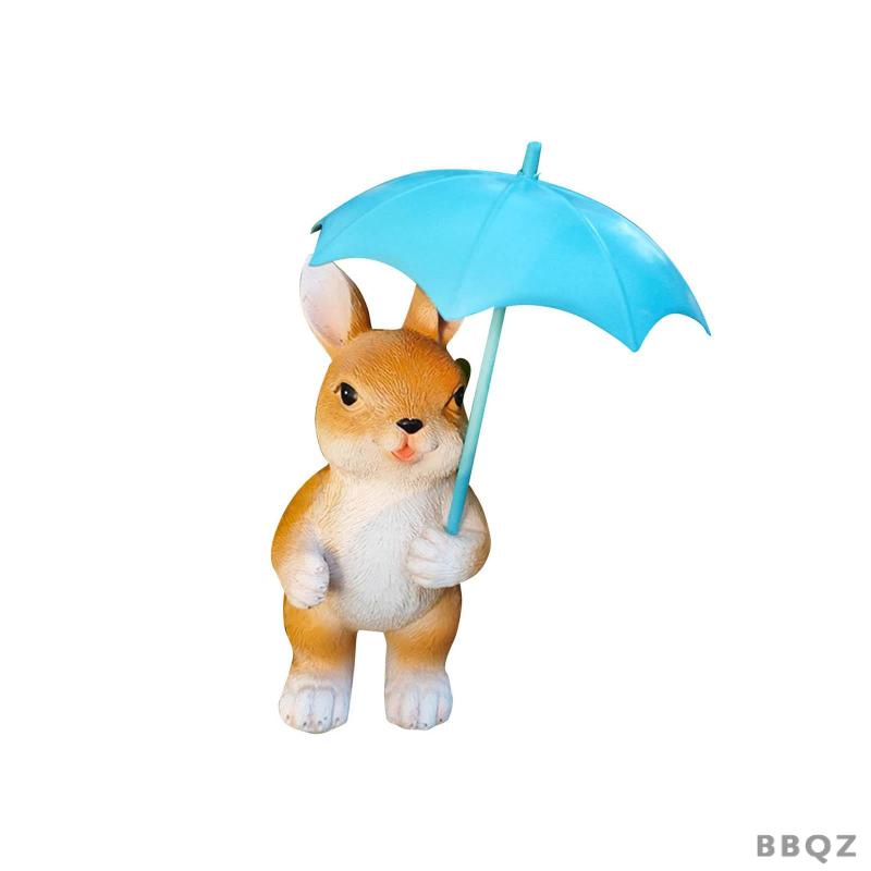 bbqz01-ตุ๊กตากระต่าย-ร่ม-เสมือนจริง-สําหรับตกแต่งสวน