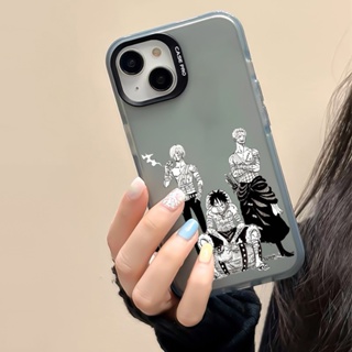 เคสโทรศัพท์มือถือ ซิลิโคนนิ่ม กันกระแทก กันรอยกล้อง ลายอนิเมะ One Piece สําหรับ iPhone 14 Pro Max 11 13 12 X XR XS 7 8 Plus SE 2022