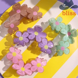 Bliss กิ๊บติดผมหางม้า รูปดอกไม้ ฉลาม สีแคนดี้ ขนาดใหญ่ สไตล์เกาหลี สําหรับเด็กผู้หญิง