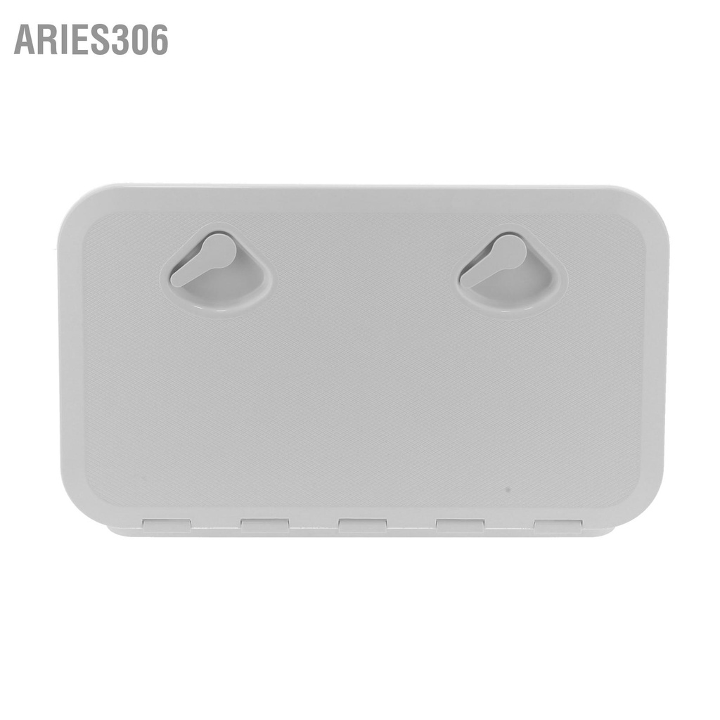 aries306-ฝาครอบตรวจสอบฟักเข้าดาดฟ้าสีขาวกันรังสียูวีพร้อมล็อคสำหรับเรือเดินทะเล-24x14-นิ้ว