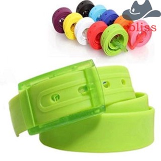 Bliss เข็มขัด 1 ชิ้น หัวเข็มขัดพลาสติก สายรัดเอว สายรัด Cummerbund Ceinture เข็มขัดซิลิโคน